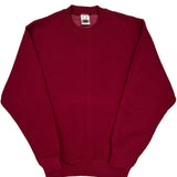 90'S Blank Made In USA Fruit Of The Loom Sweatshirt - Small Red Cotton Blend