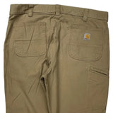 Carhartt Trousers - 38W 32L Khaki Cotton