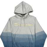 Reverse Weave Champion Hoodie - Small Blue Cotton