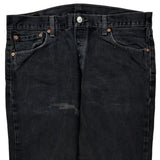 501 Levis Jeans - 35W 31L Black Cotton
