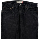 505 Levis Jeans - 36W 30L Black Cotton