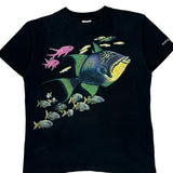 Eco-Friendly Harlequin Single Stitch T-Shirt - Large Black Cotton