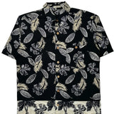 Unbranded Floral Hawaiian Shirt - Medium Beige Cotton