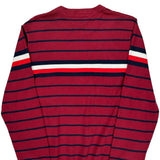 Tommy Hilfiger Striped Sweater - Large White Cotton