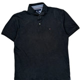 Tommy Hilfiger Slim Fit Polo Shirt - XL Gray Cotton