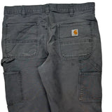 Carhartt Double Knee Carpenter Trousers - 34W 30L Grey Cotton