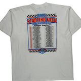 Allstate 400 Anvil Nascar T-Shirt - XL White Cotton