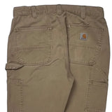 Carhartt Carpenter Trousers - 32W 32L Khaki Cotton