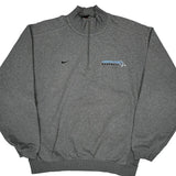 Hopkins Baseball Nike 1/4 Zip - Large Grey Cotton Blend