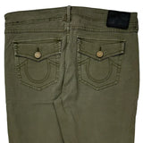 True Religion Cargo Pants - 32W 28L Green Cotton