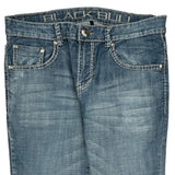 Black Bull Contrast Stitch Jeans - 33W 30L Light Wash Cotton