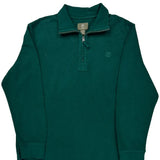 Timberland 1/4 Zip - Large Green Cotton
