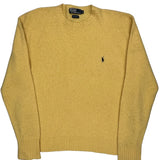 Polo By Ralph Lauren Jumper - XL Yellow Wool