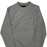 Tommy Hilfiger Jumper - Small Grey Cotton