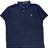 Polo By Ralph Lauren Slim Fit Polo Shirt - XL Navy Cotton