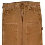 Unbranded Double Knee Carpenter Pants - 33W 31L Brown Cotton