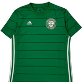 Multnomah University Lions Adidas Striped Football Shirt - Medium Green Polyester