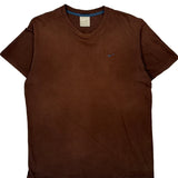 Nike T-Shirt - Large Brown Cotton