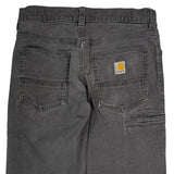 Carhartt Carpenter Trousers - 30W 32L Grey Cotton