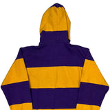 Barbarian Striped Rugby Shirt - Small Yellow Cotton