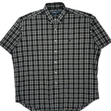 Blake Ralph Lauren Checked Short Sleeve Shirt - XL Black Cotton