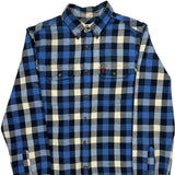 Fjallraven Checked Flannel Shirt - Medium Black Cotton
