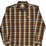 Carhartt Checked Flannel Shirt - 2XL Beige Cotton