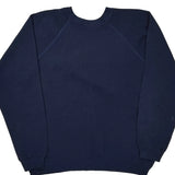 Hanes Graphic Sweatshirt - Large Navy Cotton Blend