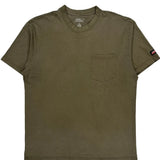 Dickies T-Shirt - Large Green Cotton