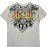 Black Ice Alstyle Ac/Dc T-Shirt - Medium White Cotton