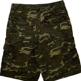 Quiksilver Camo Cargo Shorts - 31W 11L Camo Cotton