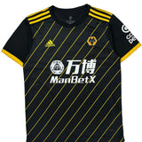 Wolverhampton Wanderers Adidas 2019-20 Neves Away Football Shirt - Medium Black Polyester