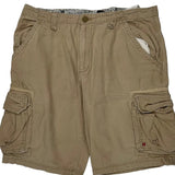 Eddie Bauer Cargo Shorts - 38W 10L Beige Cotton