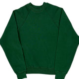 90'S Blank Lee Sweatshirt - Medium Green Cotton Blend