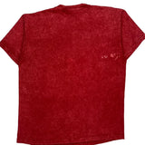 Single Stitch South Dakota Anvil Graphic T-Shirt - Large Red Cotton