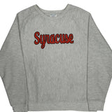 Syracuse Reverse Weave Champion College Sweatshirt - Large Gray Cotton