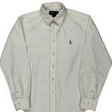 Age 10 Ralph Lauren Shirt - Small White Cotton
