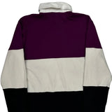 Champion Striped Rugby Shirt - Medium Black Cotton