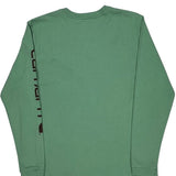 Carhartt Long Sleeve T-Shirt - Large Green Cotton