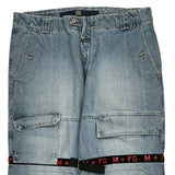 Francois Girbaud Cargo Trousers - 41W 22L Light Wash Denim