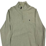 Polo By Ralph Lauren 1/4 Zip - XL Green Cotton