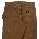 Dickies Carpenter Pants - 32W 32L Brown Cotton