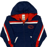 Age 6 Nike Striped Windbreaker - Medium Blue Cotton