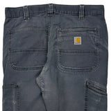 Carhartt Double Knee Carpenter Pants - 32W 32L Gray Cotton