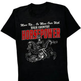 Single Stitch High Country Custom Cycles Unbranded Graphic T-Shirt - Small Black Cotton