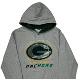 Green Bay Packers Nfl Hoodie - Large Gray Cotton Blend