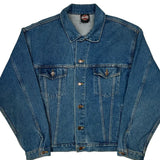 Hollywood Harley Davidson Denim Jacket - Large Blue Cotton
