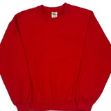 90S Blank Gildan Sweatshirt - Medium Red Cotton Blend