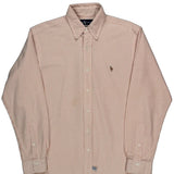 Ralph Lauren Striped Shirt - Medium Red Cotton