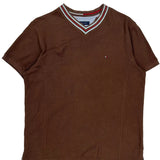 Tommy Hilfiger T-Shirt - XL Brown Cotton